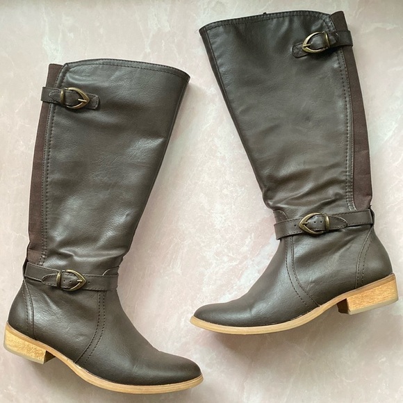 BareTraps Shoes - BareTraps Tommy Equestrian Faux Leather Riding Boots Sz 8M